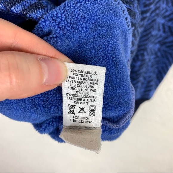 Vintage Patagonia capilene 1/4 zip pull over motif Aztec print size medium - Picture 3 of 7